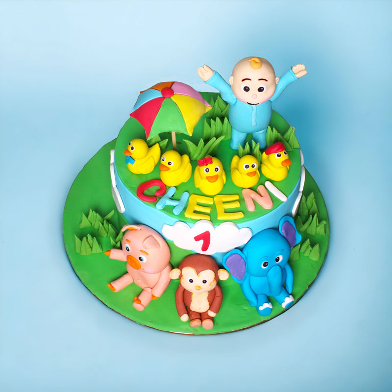 Playful Coco Melon Theme Cake